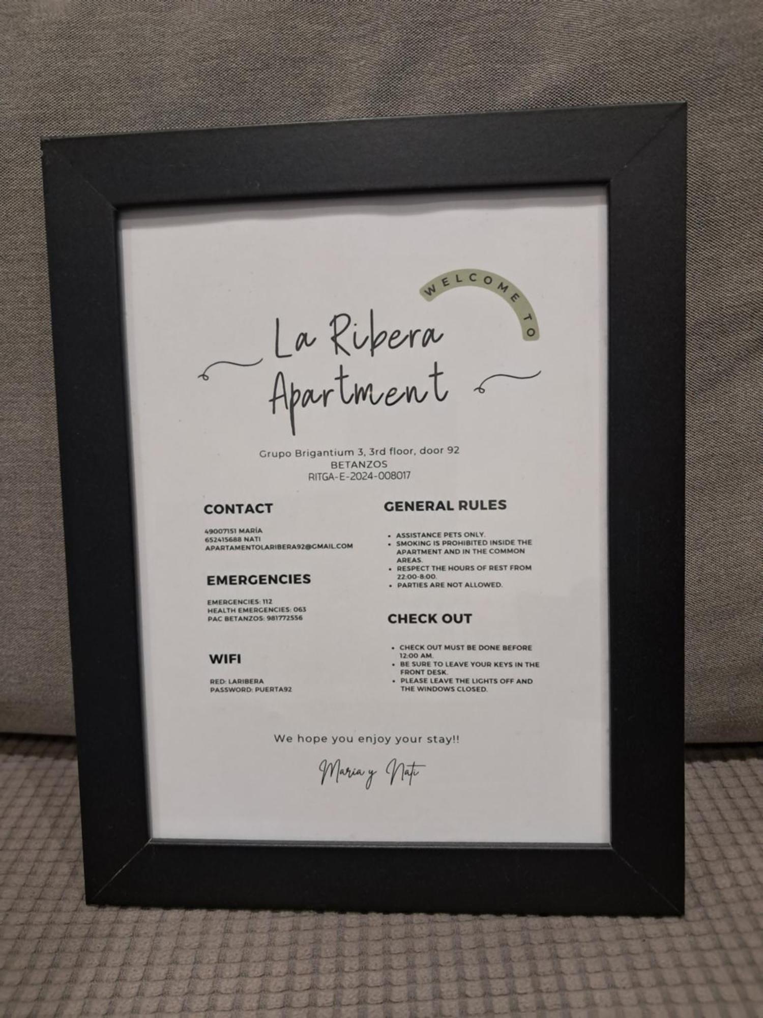 Apartamento La Ribera Betanzos Luaran gambar